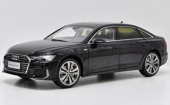 Diecast 2019 Audi A6L Model 1:18 Scale Black / White / Champagne