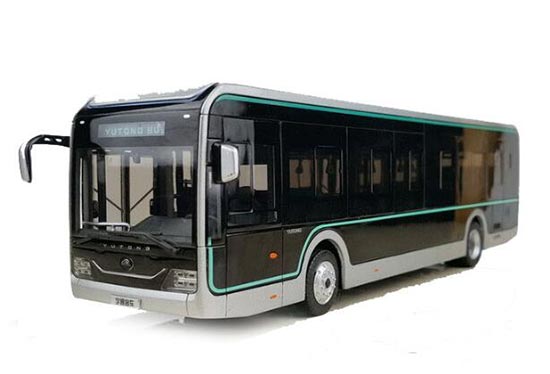 Diecast Yutong U12 City Bus Model 1:42 Scale Black