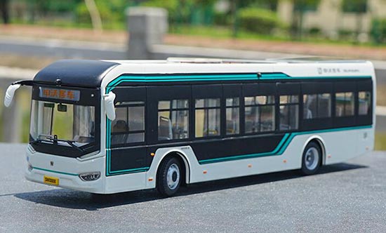 Diecast Sunwin iEV12 City Bus Model 1:50 Scale White