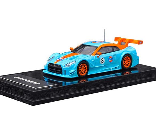 Diecast Nissan GT-R GT500 Model 1:64 Scale Blue