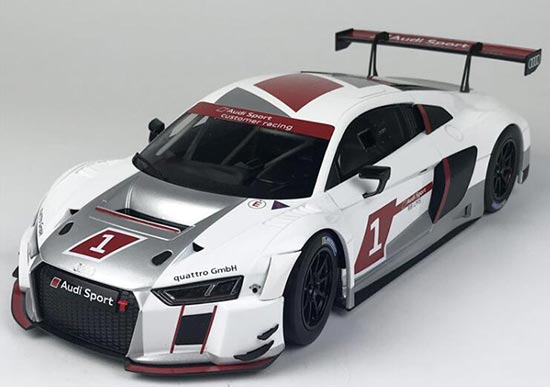 Diecast Audi R8 LMS Model 1:18 Scale White By PARAGON