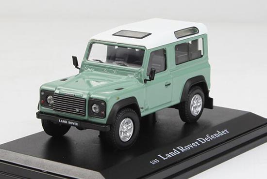 Diecast Land Rover Defender Model Green 1:43 Scale
