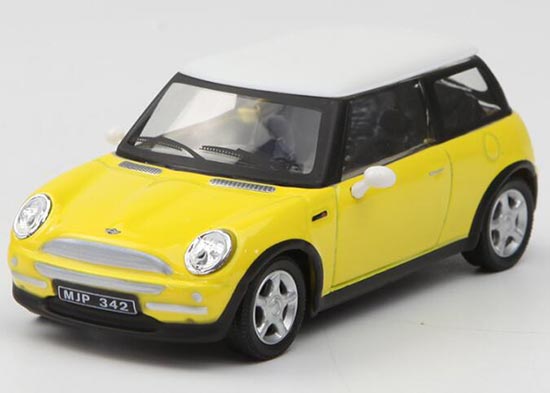 Diecast Mini Cooper S Model Yellow 1:43 Scale By Cararama