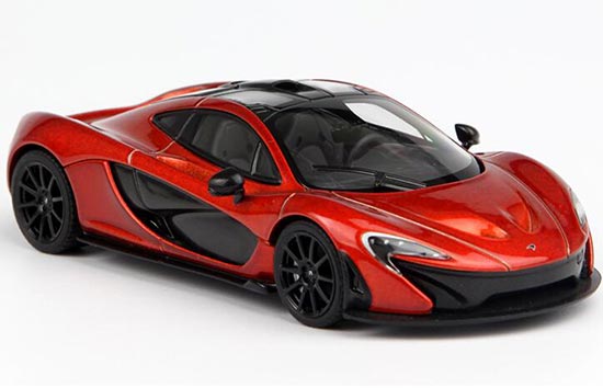 Diecast McLaren P1 Model Orange /Black /Silver 1:43 By AUTOart