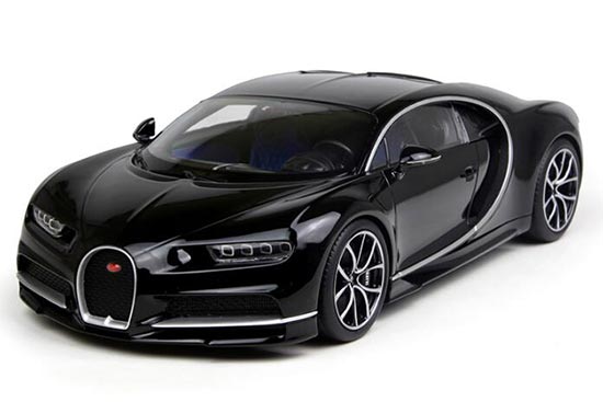 Diecast Bugatti Chiron Model Blue / Black 1:18 Scale By Kyosho