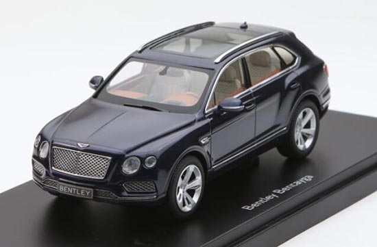 Diecast Bentley Bentayga SUV Model 1:43 Blue / White By Kyosho