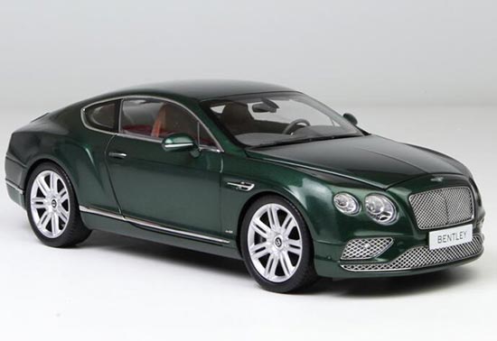 Diecast Bentley Continental GT Model 1:18 Green By Paragon