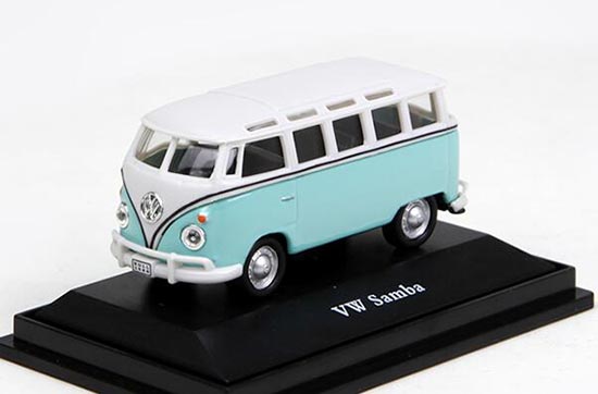 Diecast Volkswagen Samba Model 1:72 Scale Green