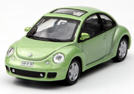 Diecast Volkswagen Beetle Model Green 1:43 Scale By Cararama