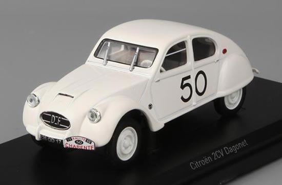 Diecast Citroen 2CV Dagonet Model 1:43 Scale White By NOREV