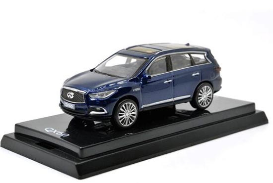 Diecast Infiniti QX60 Model 1:64 Scale Blue / White