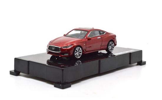 Diecast Infiniti Q60 Model 1:64 Scale Red / White