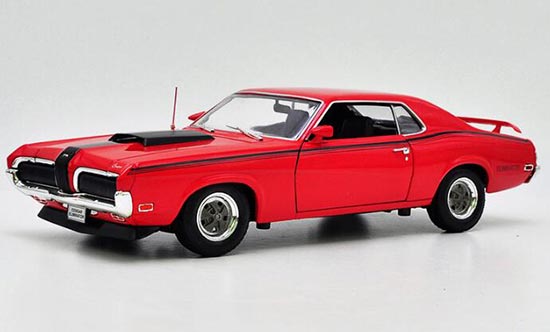 Diecast 1970 Mercury Cougar Eliminator Model 1:18 Red By Welly