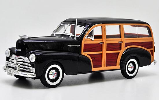Diecast 1948 Chevrolet Fleetmaster Model 1:18 Black By Welly
