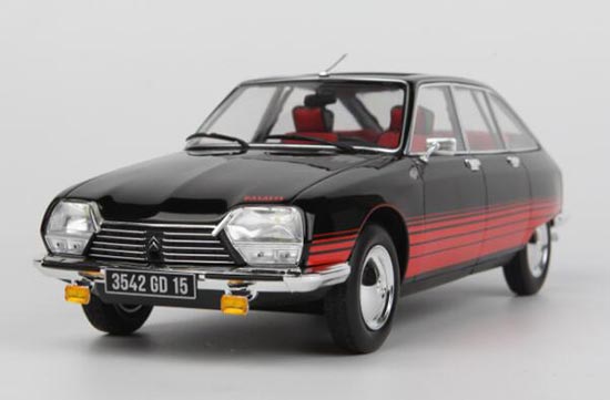 Diecast 1972 Citroen GS Car Model 1:18 Red-Black By NOREV