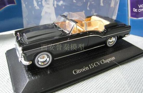 Diecast Citroen 15CV Chapron Car Model 1:43 Scale Black