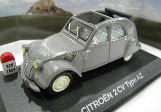 Diecast Citroen 2CV Type AZ Model 1:43 Scale Gray