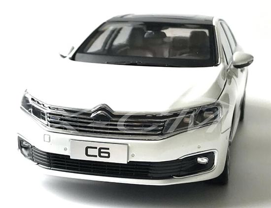 Diecast 2017 Citroen C6 Model 1:18 Scale White