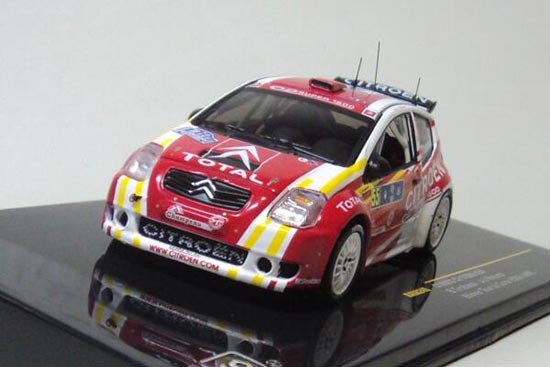 Diecast 2006 Citroen C2 S1600 Car Model 1:43 Scale Red By IXO