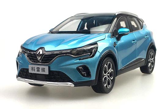 Diecast 2019 Renault Captur SUV Model 1:18 Scale Blue