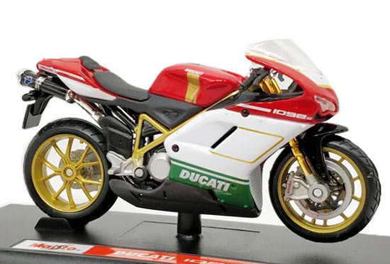 Diecast Ducati 1098S Motorcycle Model 1:18 Scale Red By MaiSto