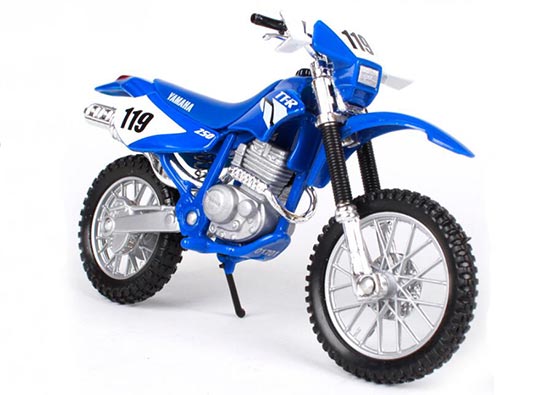 Diecast Yamaha TT-R250 Motorcycle Model 1:18 Blue By MaiSto