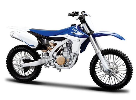 Diecast Yamaha YZ450F Motorcycle Model 1:12 Blue By MaiSto