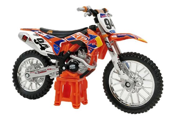 Diecast KTM 450 SX-F Motorcycle Model 1:18 Orange By Bburago