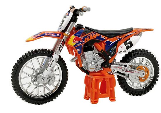 Diecast KTM 450 SX-F Motorcycle Model 1:18 Scale By Bburago