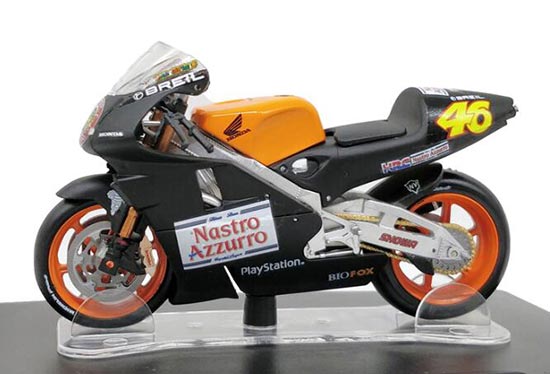 Diecast 2000 Honda NSR 500 Motorbike Model 1:18 Black By LEO