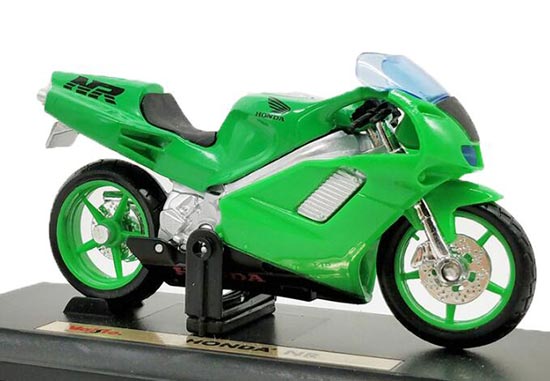 Diecast Honda NR Motorcycle Model 1:18 Scale Green By Maisto