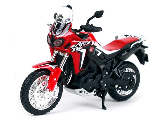 Diecast Honda Africa Twin DCT Motorbike Model 1:18 Red Maisto