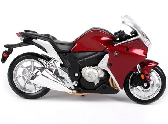 Diecast Honda VFR1200F Motorcycle Model 1:18 Wine Red By Maisto