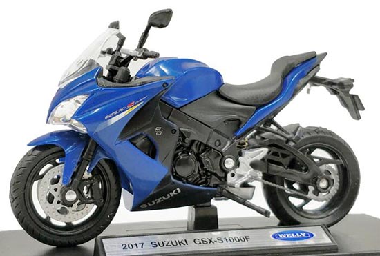 Diecast 2017 Suzuki GSX-S1000F Motorcycle Model 1:18 By Welly