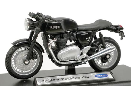 Diecast Triumph Thruxton 1200 Motorcycle Model 1:18 By Welly