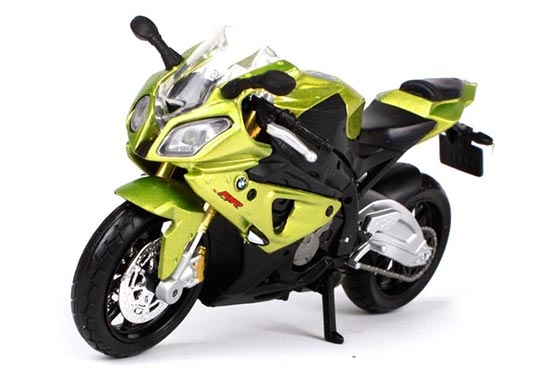 Diecast BMW S1000RR Motorcycle Model 1:18 Scale Yellow By Maisto