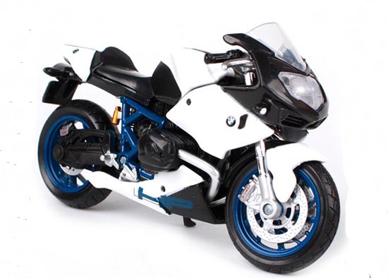 Diecast BMW HP2 Sport Motorcycle Model 1:18 White By Maisto