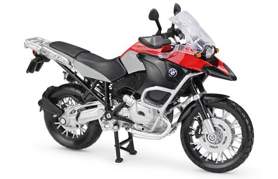 Diecast BMW R1200 GS Motorcycle Model 1:12 Scale Red By Maisto