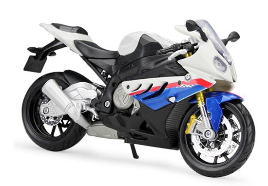 Diecast BMW S1000 RR Motorcycle Model 1:12 Scale Blue By Maisto