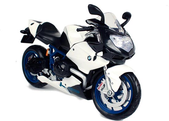 Diecast BMW HP2 Sport Motorcycle Model 1:12 White By Maisto