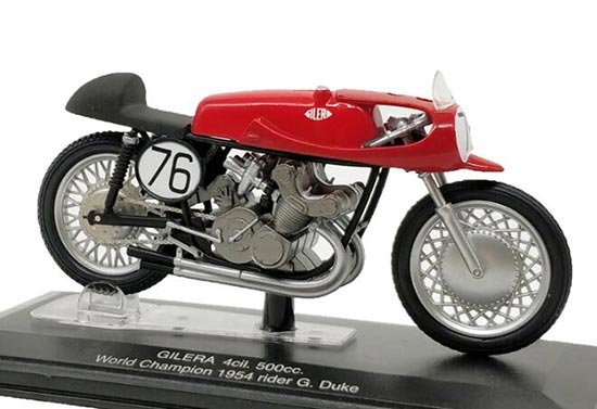 Diecast Gilera 4cil 500cc Motorcycle Model 1:22 Red By Italeri