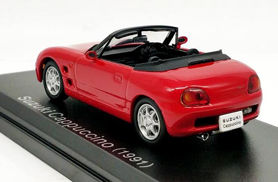 Diecast 1991 Suzuki Cappuccino Model 1:43 Scale Red By IXO [VB3A597]
