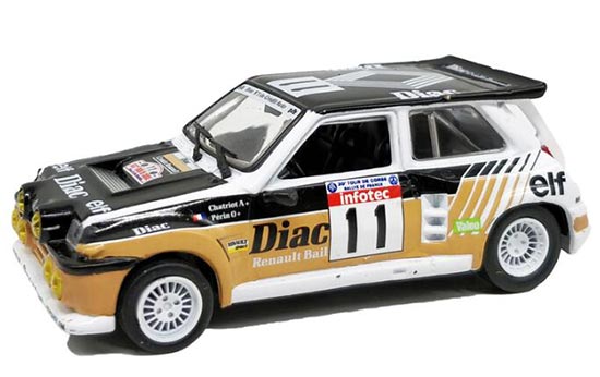 Diecast 1982 Renault Turbo 2 Model 1:43 Black-Golden By Norev