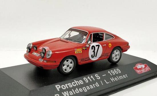 Diecast 1969 Porsche 911 S Model 1:43 Scale Red By Atlas