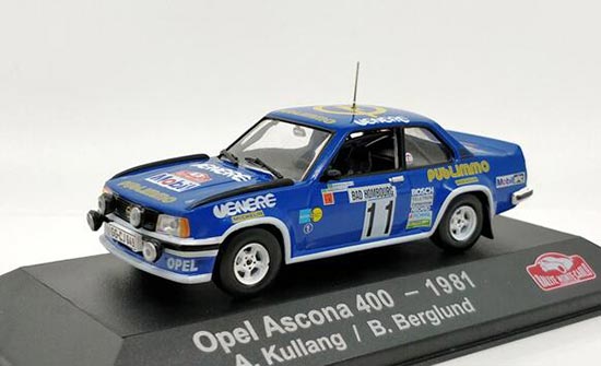 Diecast 1981 Opel Ascona 400 Model 1:43 Scale Blue By Atlas