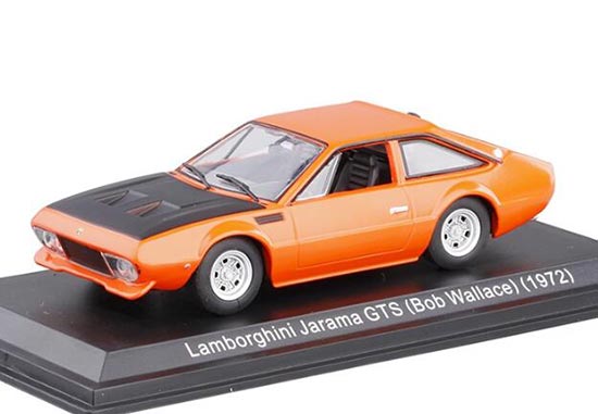 Diecast 1972 Lamborghini Jarama GTS Model 1:43 Orange By LEO