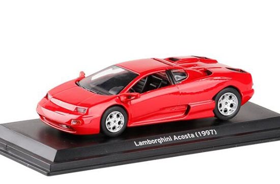 Diecast 1997 Lamborghini Acosta Model 1:43 Scale Red By LEO