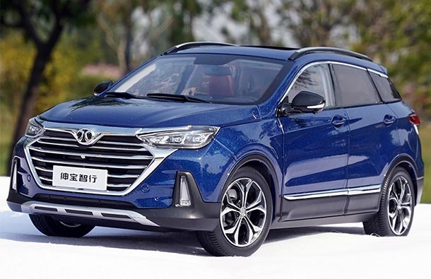 Diecast 2018 Senova Zhixing SUV Model 1:18 Scale Blue