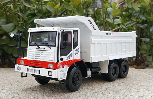 Diecast Weichai 90 Haul Truck Model 1:35 Scale White