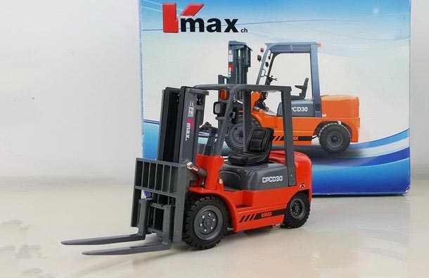 Diecast Vmax CPCD30 Forklift Truck Model 1:20 Scale Orange